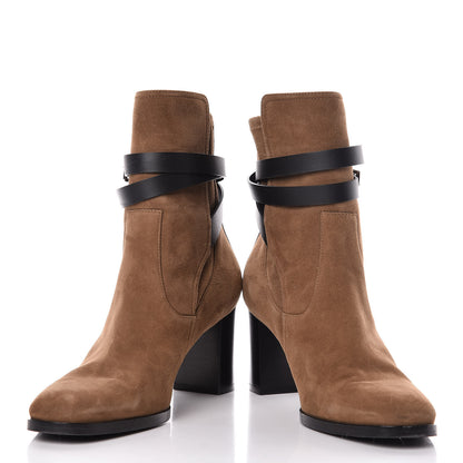 Hermes Suede Womens Songe 70 Low Boots 40 5 of 9