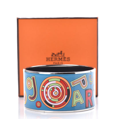 Hermes Enamel Printed Tohu Bohu Extra Wide Bracelet 70 6 of 6