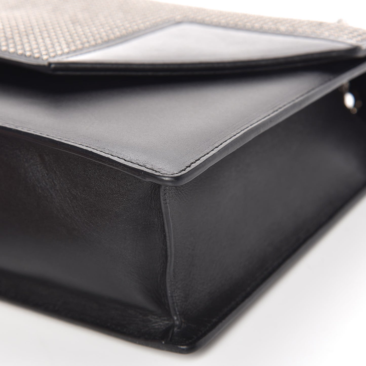 Calfskin Studded Medium Betty Black