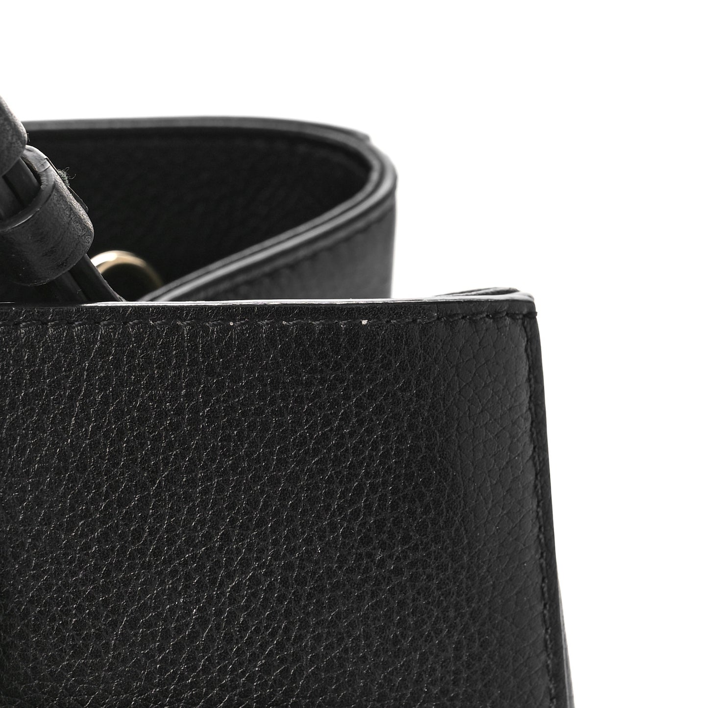 Grained Calfskin Large Neo Executive Shopper Tote Black