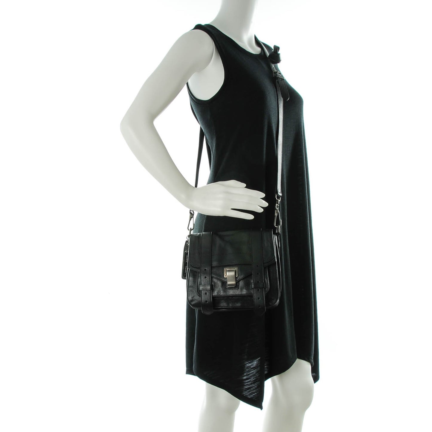 Lambskin PS1 Pouch Messenger Black