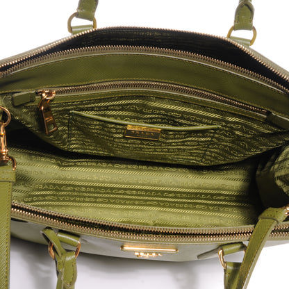 Prada Saffiano Medium Galleria Double Zip Tote Edera 5 of 10