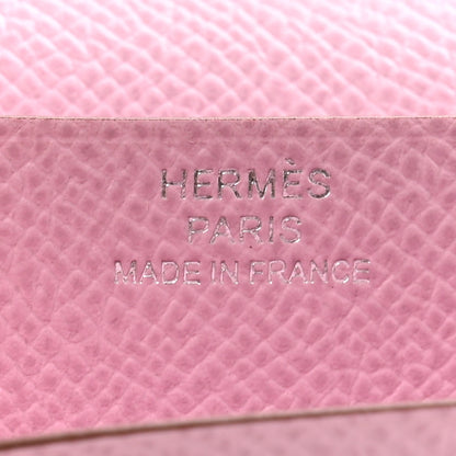 Hermes Epsom Bearn Gusset Wallet Rose Sakura 6 of 7