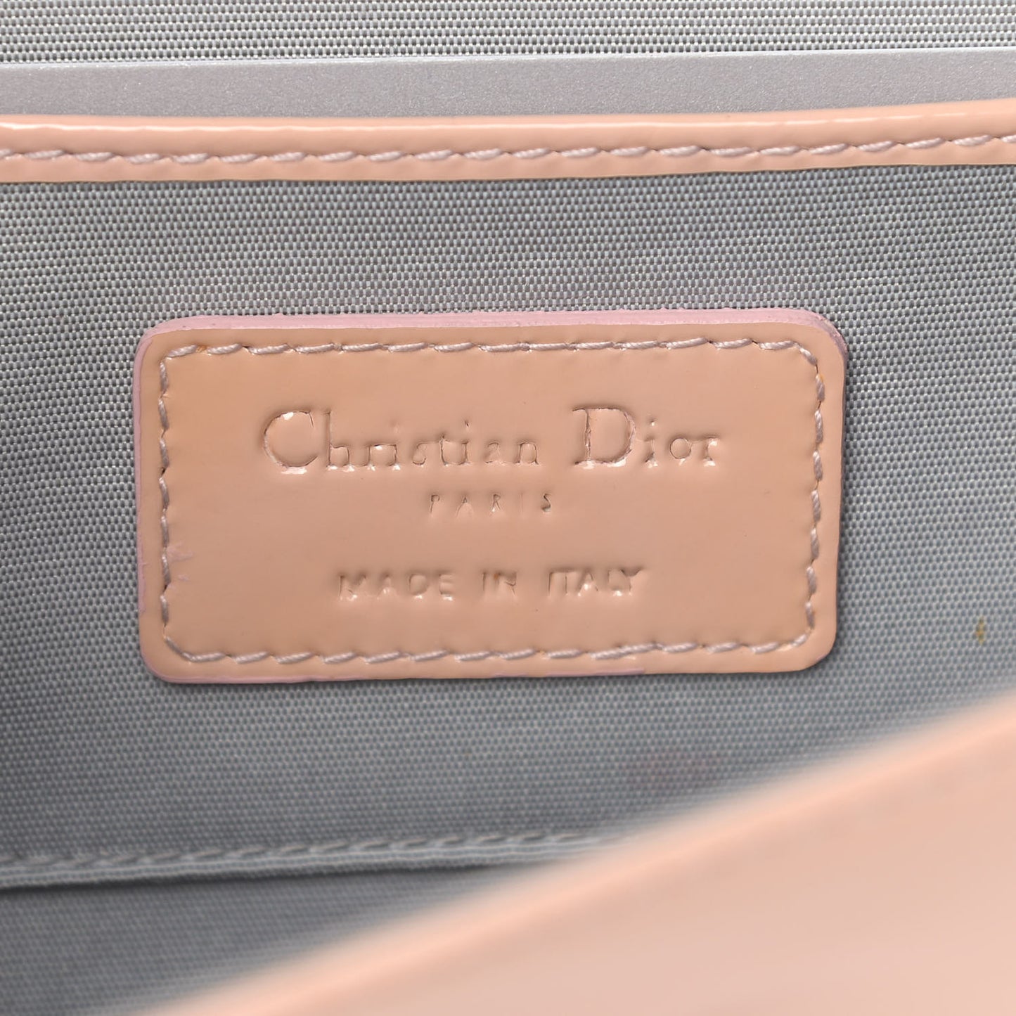 Patent Cannage Lady Dior Convertible Clutch Light Pink