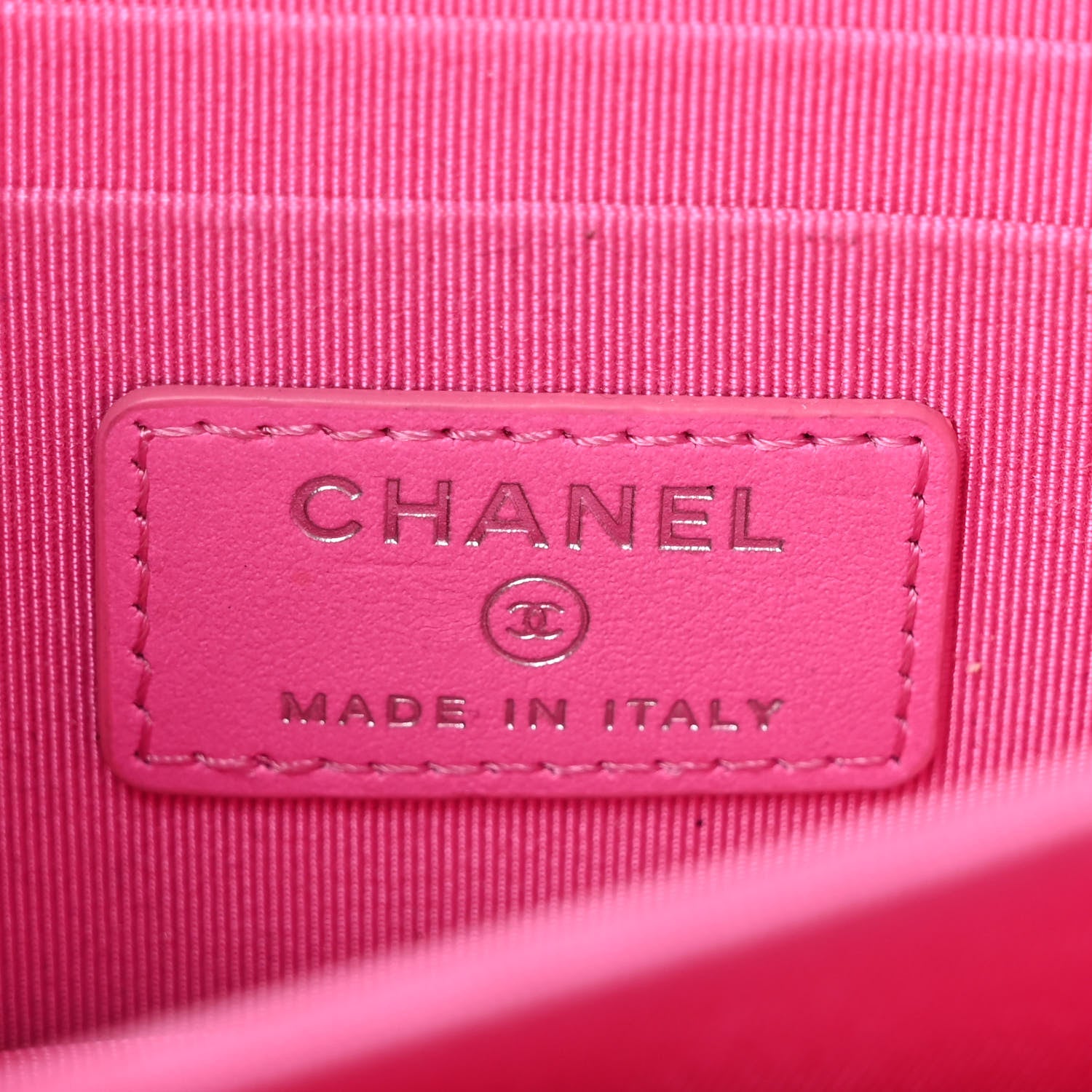 Chanel Lambskin Quilted Mini Wallet On Chain WOC Pink 6 of 11