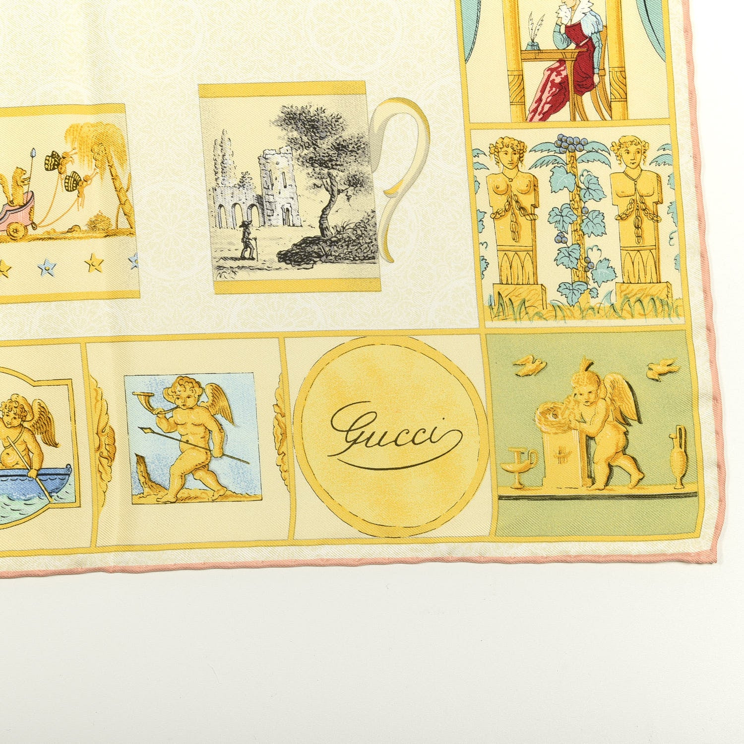Gucci Silk Teacup Scarf Multicolor 2 of 3