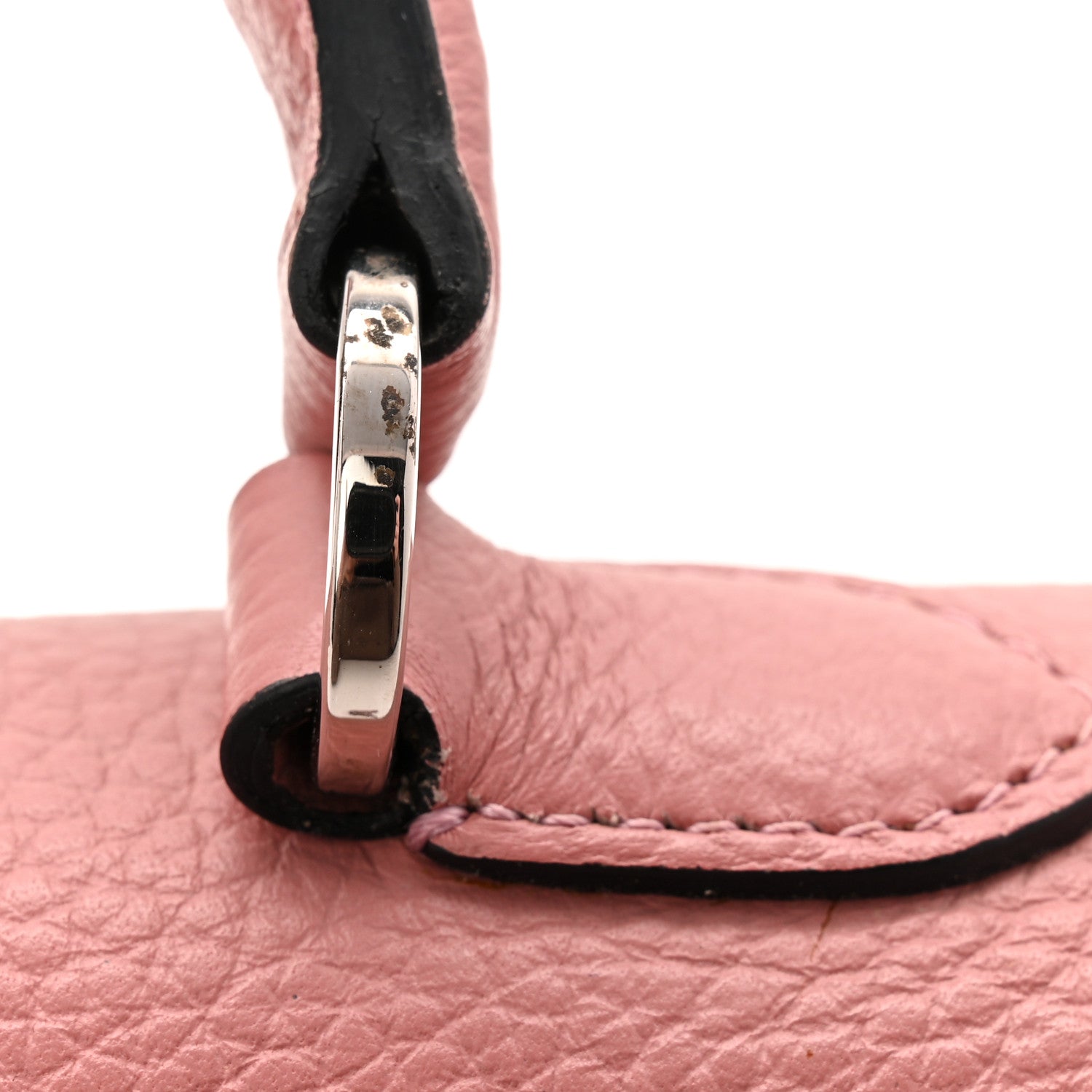 Moynat Carat Calfskin Rejane PM Rose Ocean 10 of 11