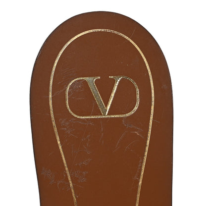 Valentino Garavani Calfskin Rockstud Flair Flat Thong Sandals 40 Selleria 7 of 7