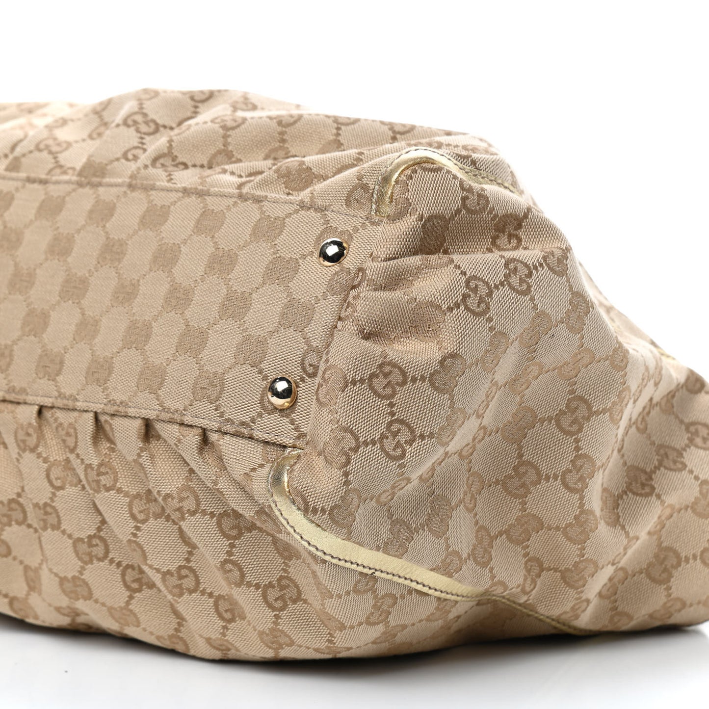 Monogram D Gold Tote Metallic Gold