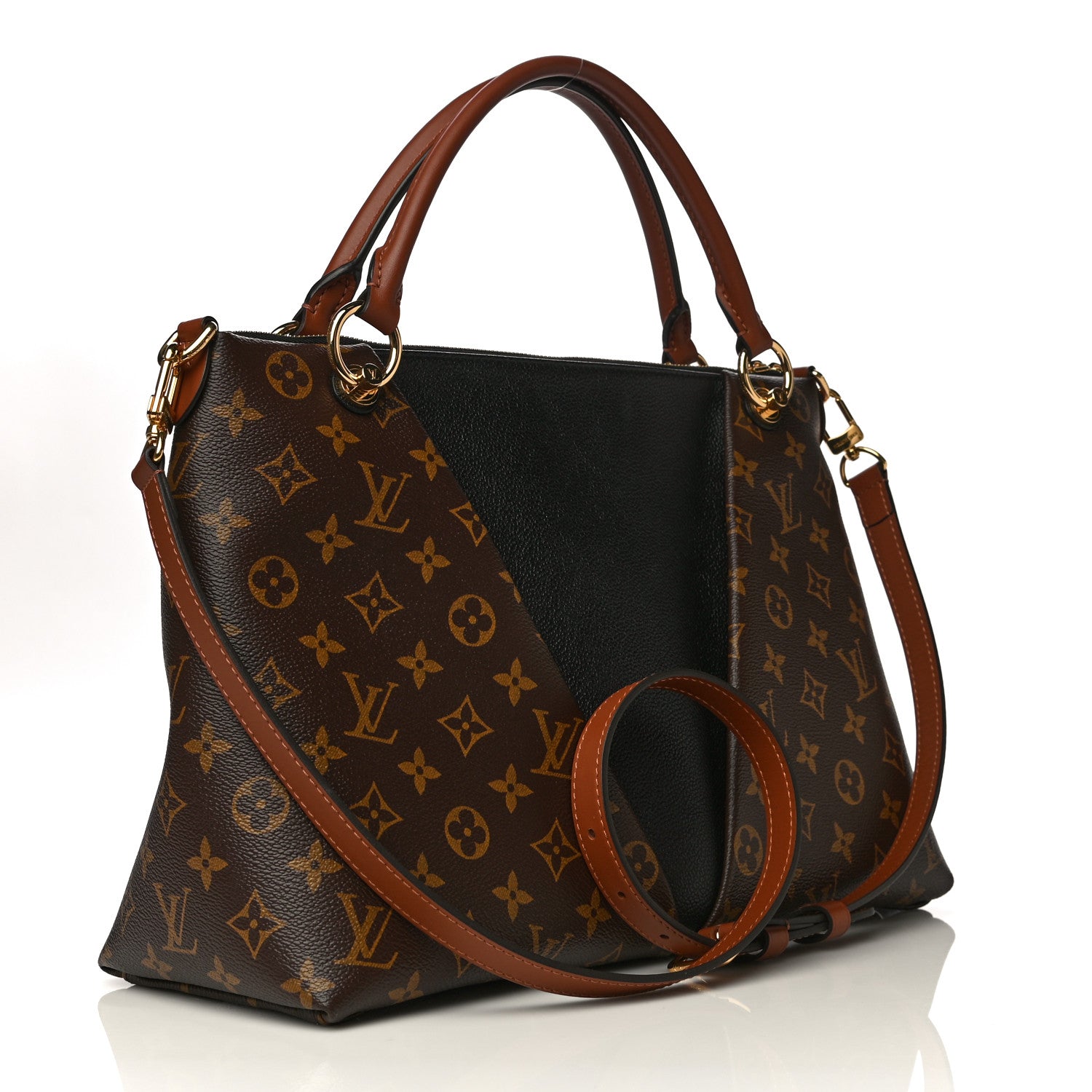 Louis Vuitton Monogram V Tote MM Black 3 of 14