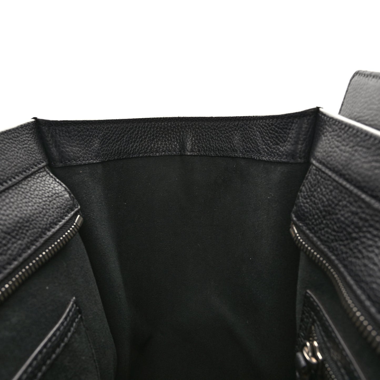 Drummed Calfskin Mini Luggage Black