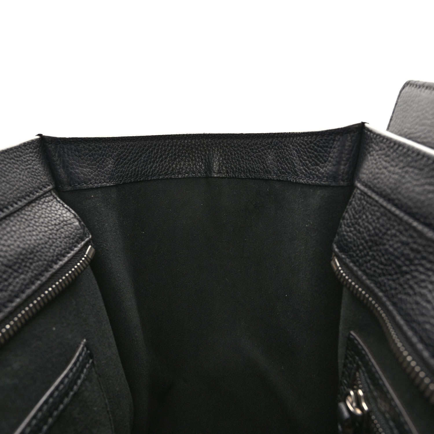 Celine Drummed Calfskin Mini Luggage Black 10 of 10