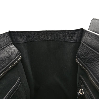 Celine Drummed Calfskin Mini Luggage Black 10 of 10