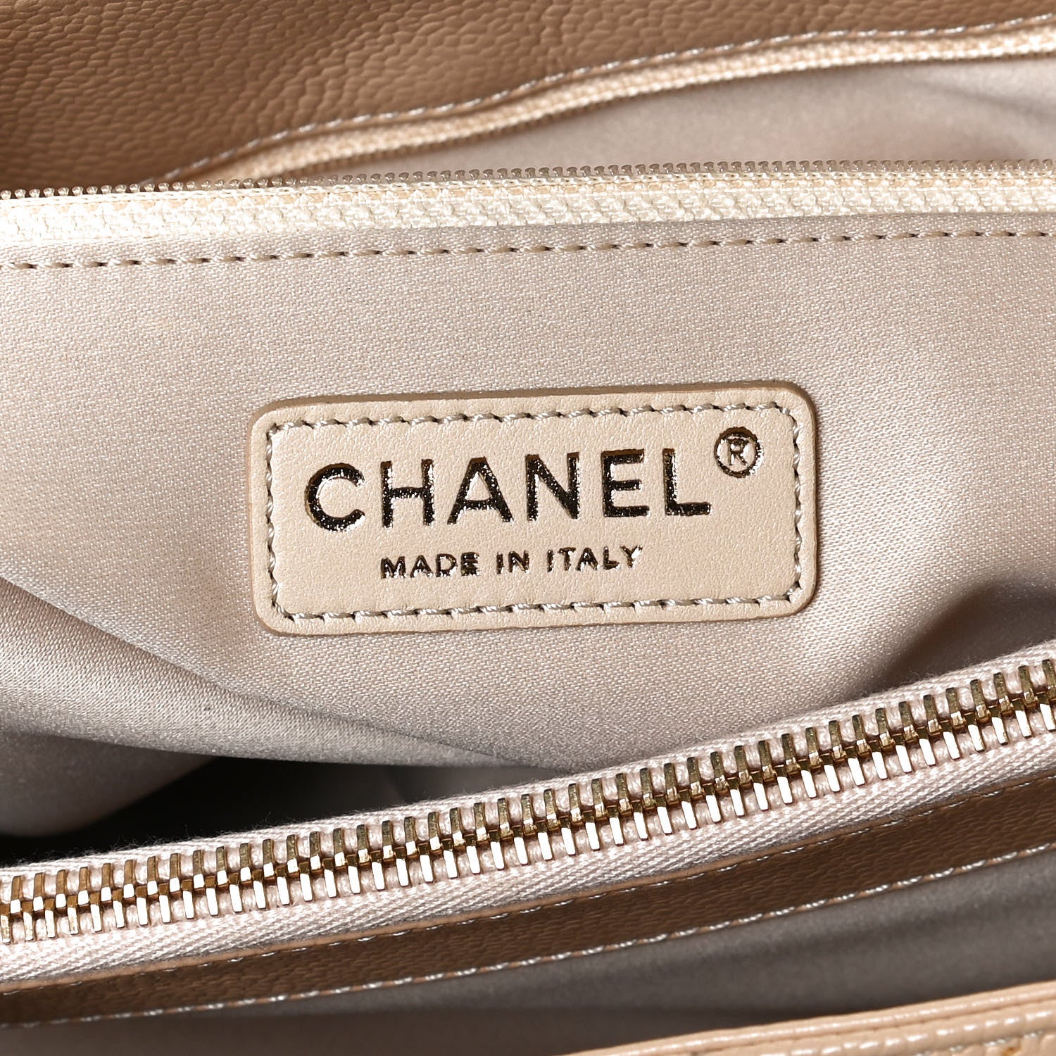 Chanel Caviar Quilted Grand Shopping Tote GST Beige Clair 6 of 11