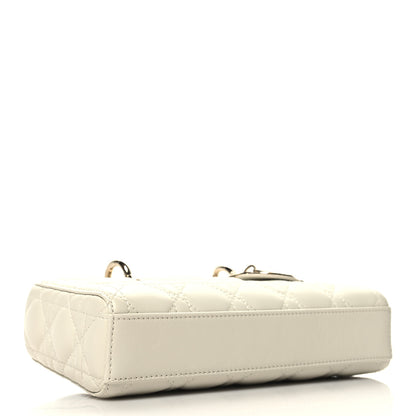 Christian Dior Lambskin Cannage Small Lady D-Joy Latte 4 of 11