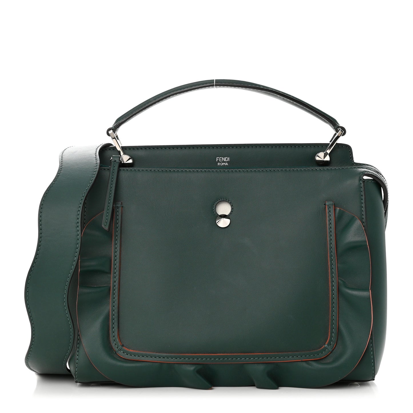 Vitello Baltico Century Dolce Waves DotCom Satchel Verde Inglese White