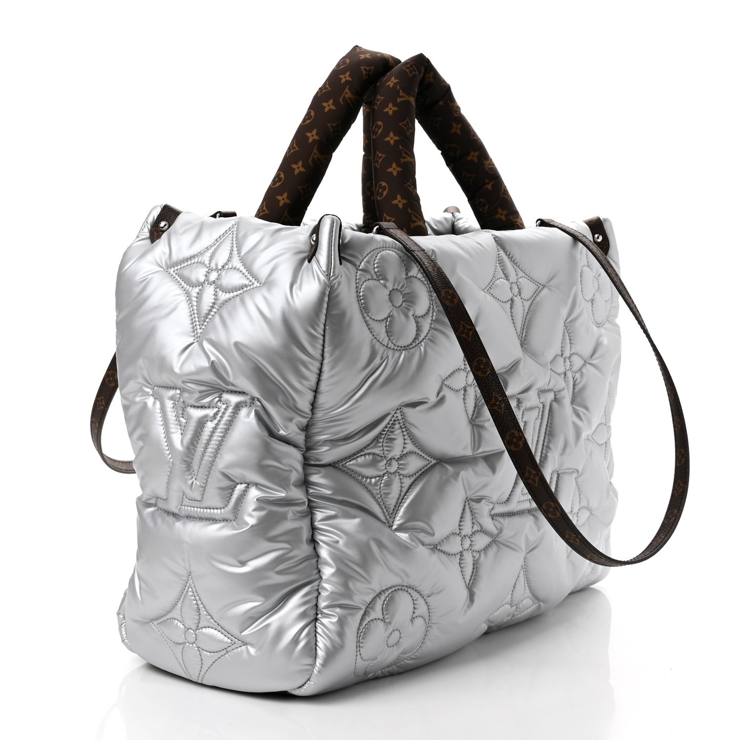 Econyl Monogram Pillow Giant Onthego GM Silver