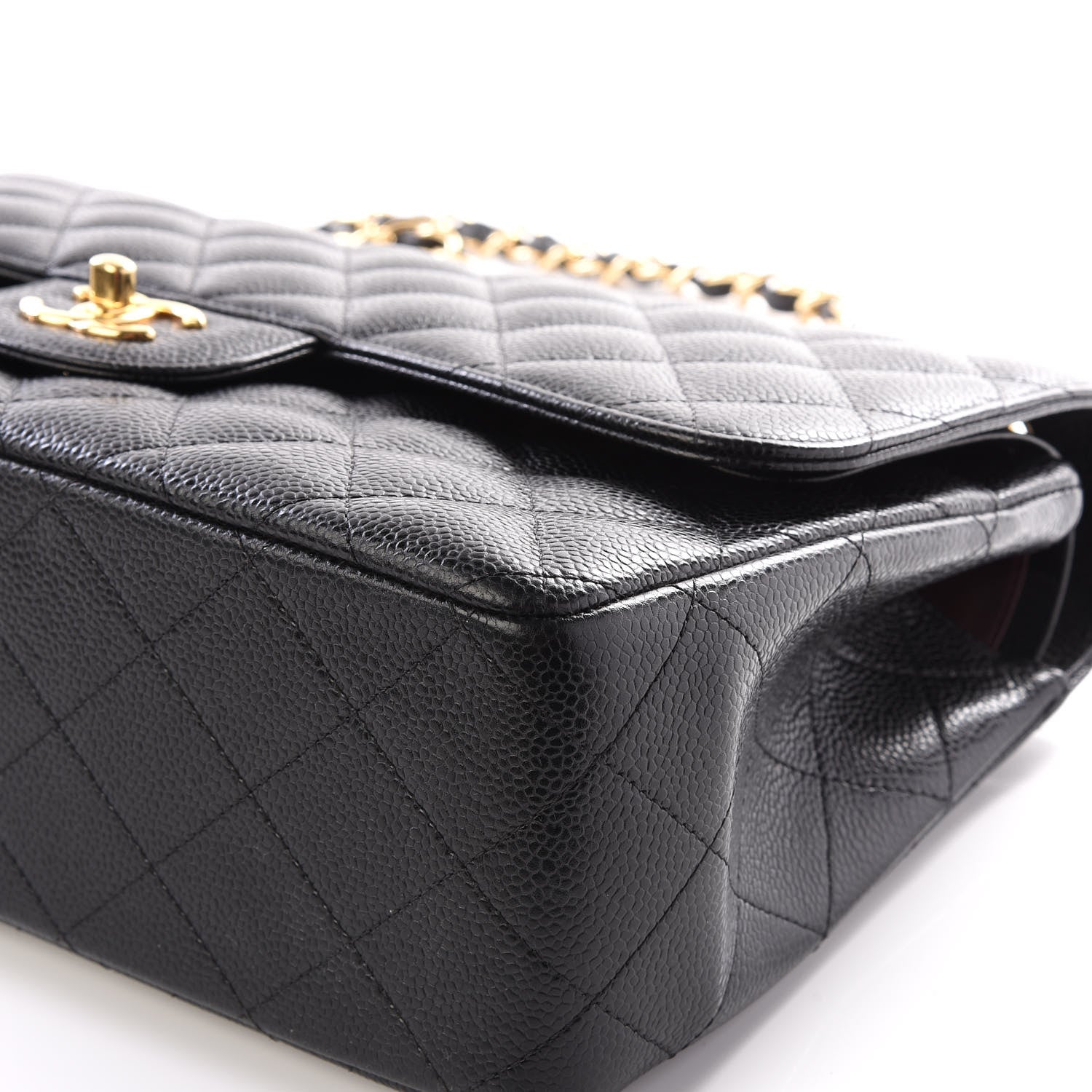 Chanel Caviar Quilted Jumbo Double Flap Black 7 of 11