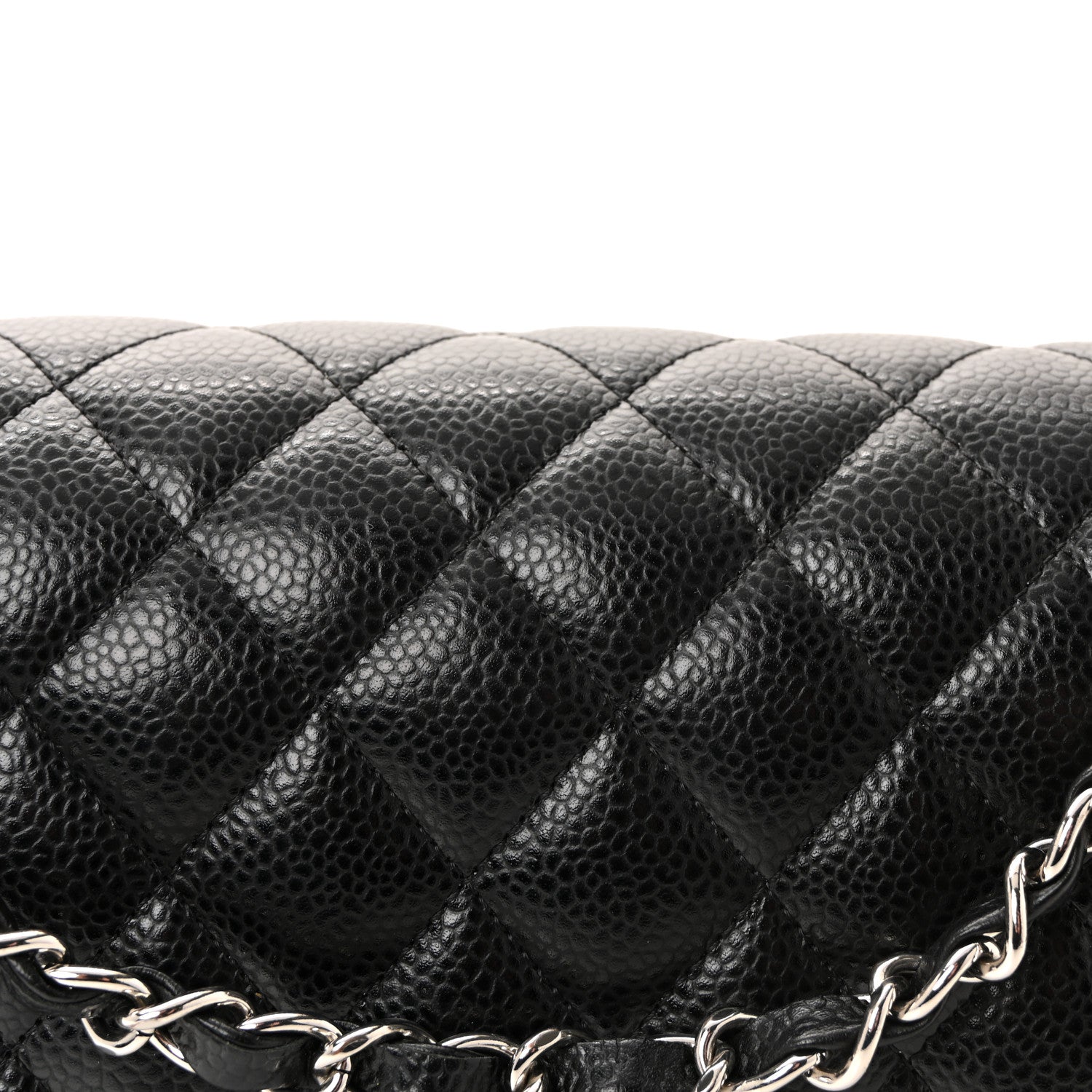 Chanel Caviar Quilted Medium Double Flap Black 8 of 10
