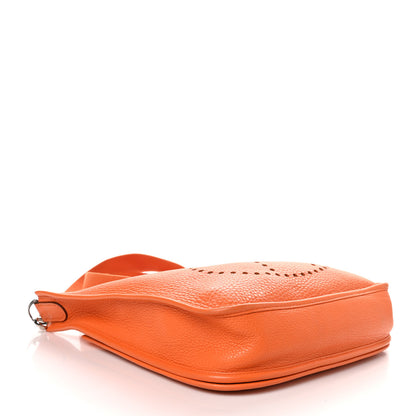Hermes Taurillon Clemence Evelyne II PM Orange 4 of 10