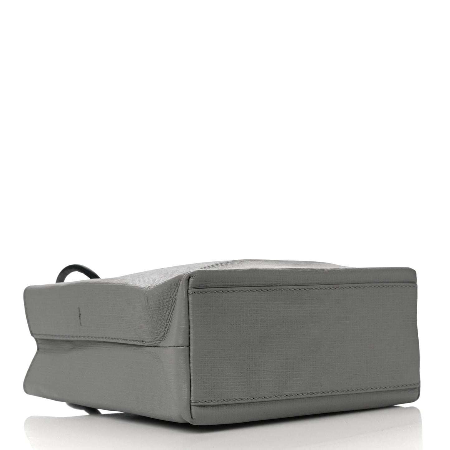 Calfskin Logo XXS Shopping Tote Gris Fossile