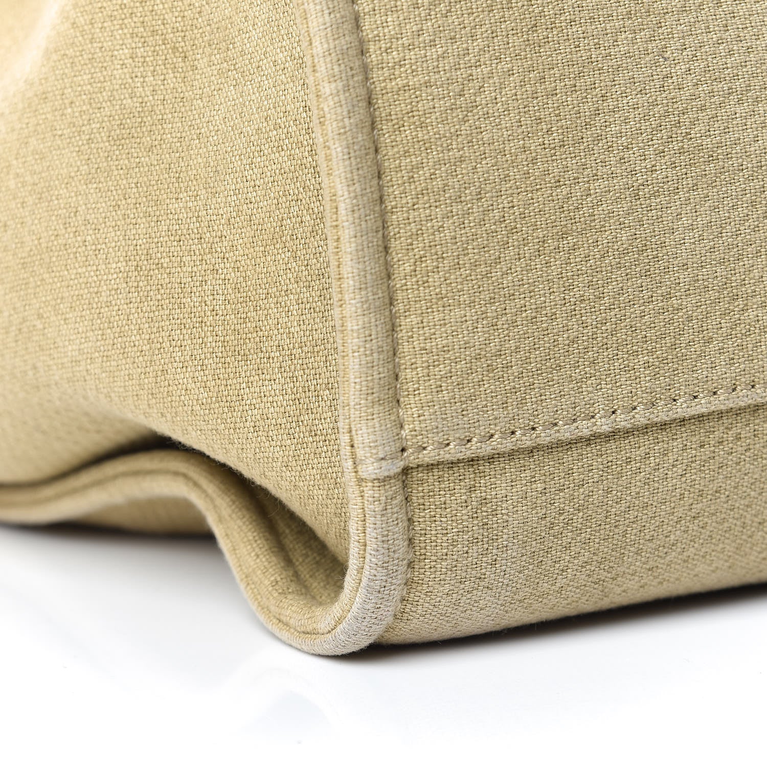 Chanel Canvas Large Deauville Tote Beige Black 12 of 14