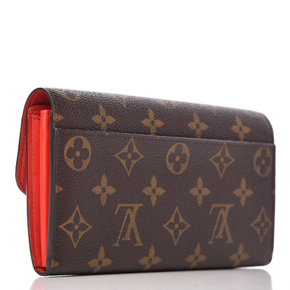 Louis Vuitton Monogram Flower Lock Long Wallet Coquelicot 3 of 8