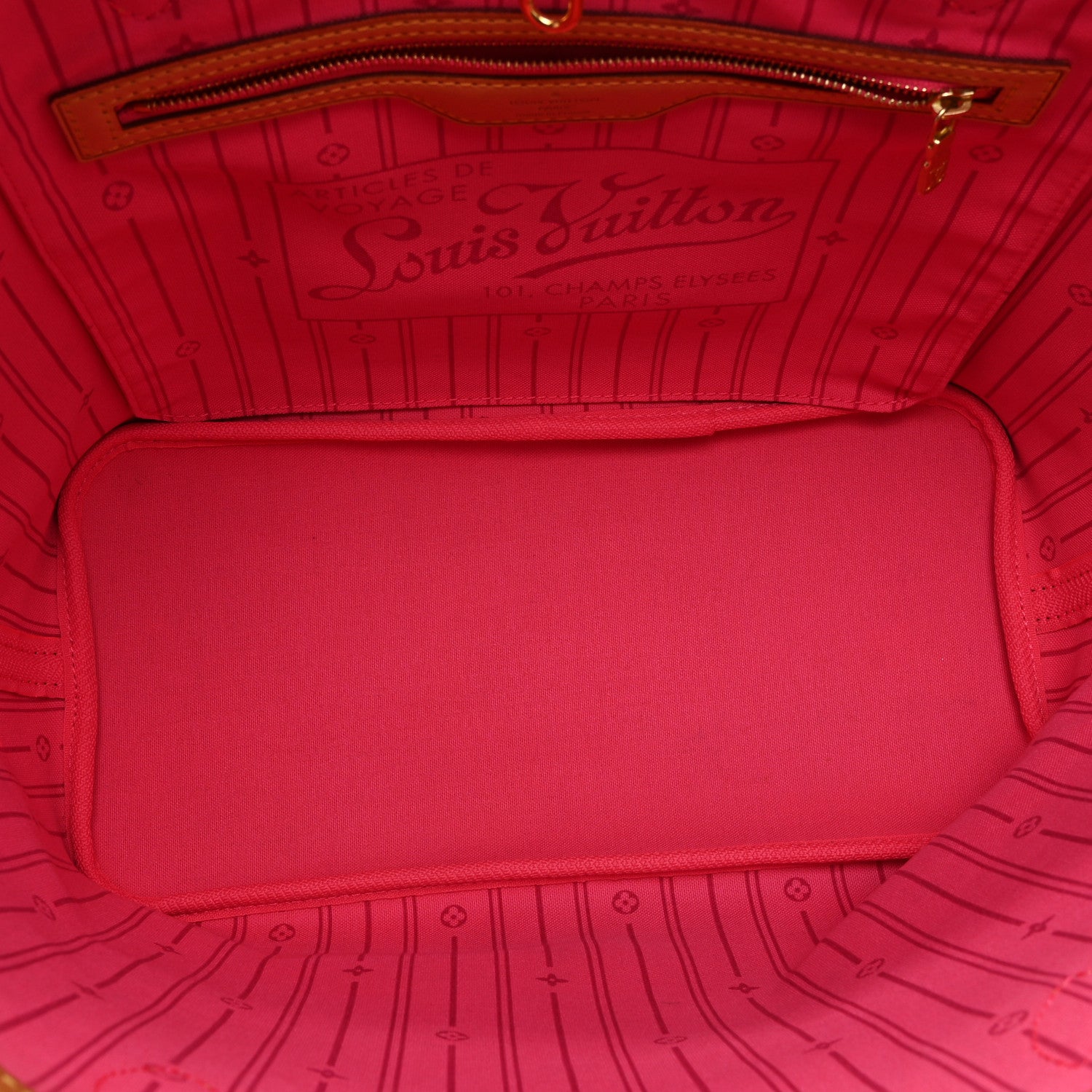 Louis Vuitton Monogram Roses Neverfull MM 5 of 10