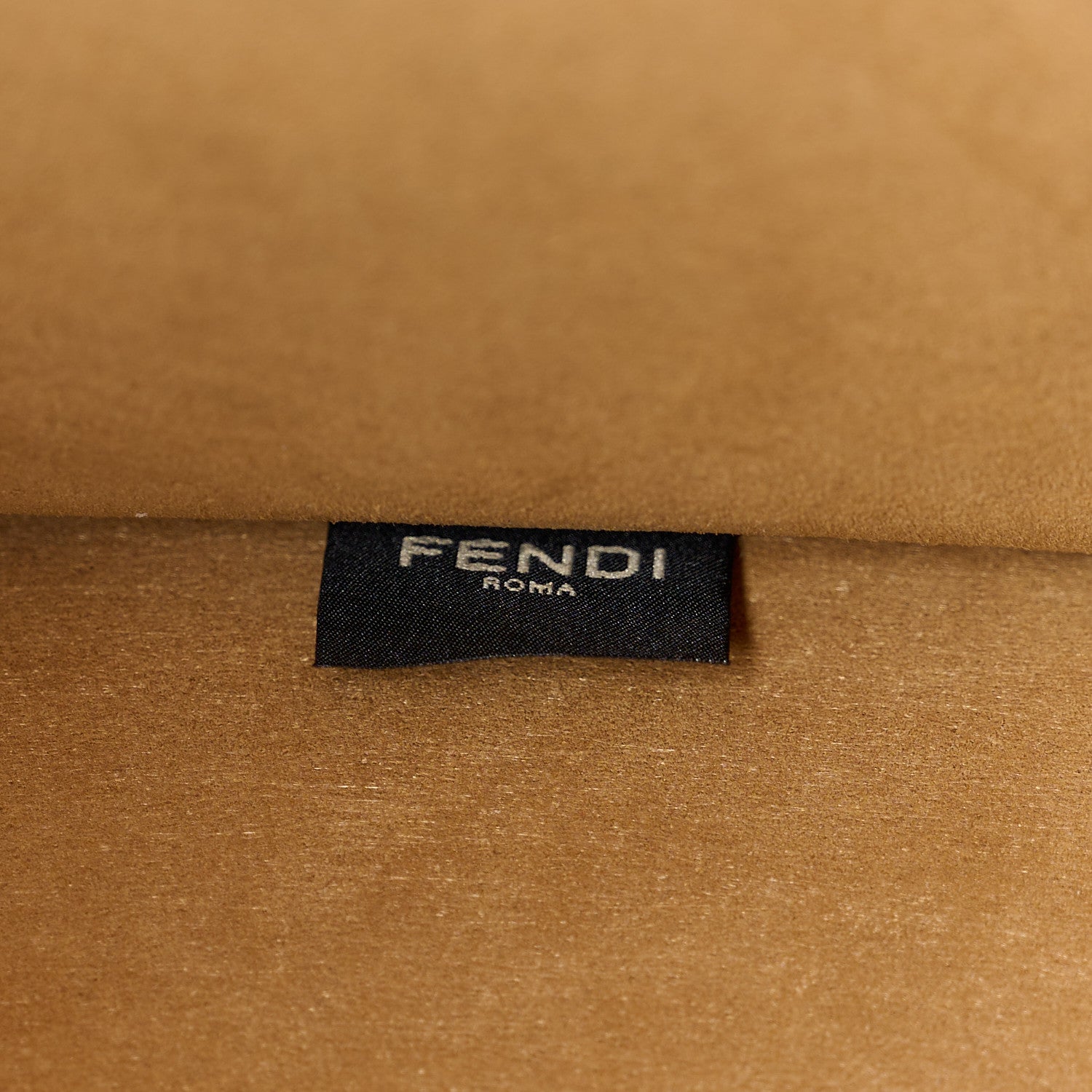 Fendi Woven Fabric Calfskin FF Medium Fendi Sunshine Shopper Tote Natural White Dark Honey 7 of 10