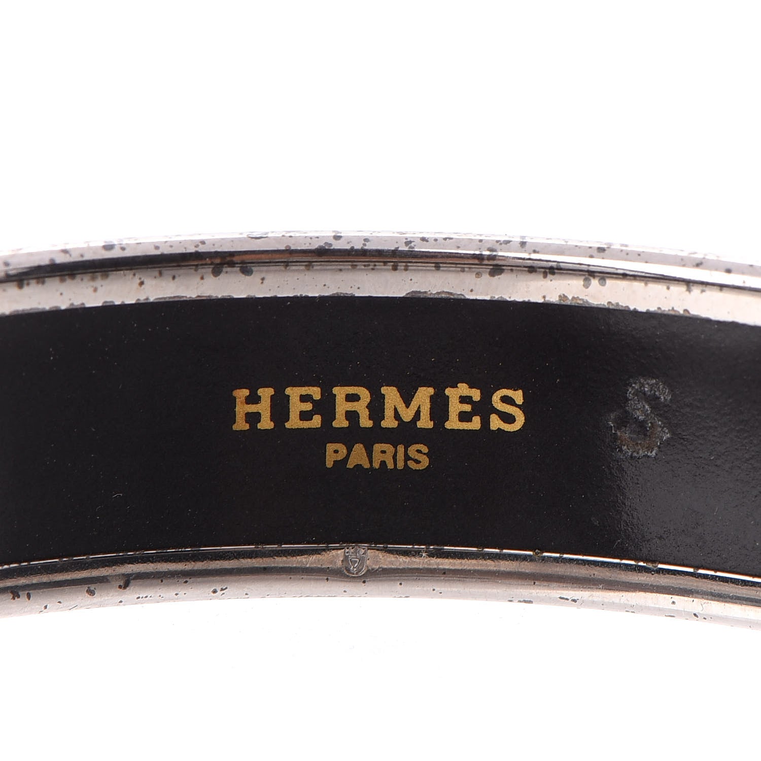 Hermes Enamel Printed Millefiori Medium Bracelet 70 Orange 4 of 4
