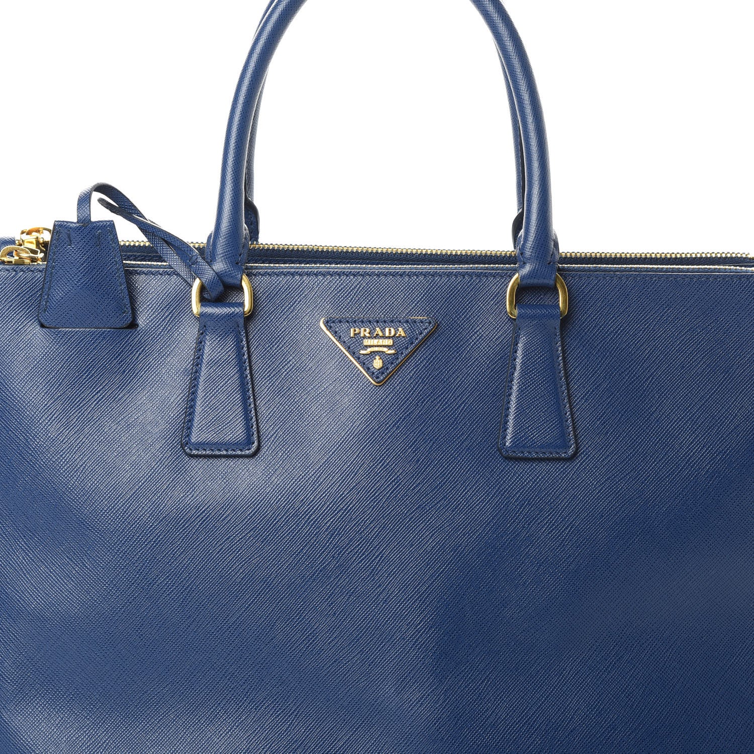 Prada Saffiano Large Galleria Double Zip Tote Cobalto 11 of 16