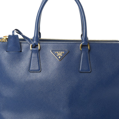 Prada Saffiano Large Galleria Double Zip Tote Cobalto 11 of 16