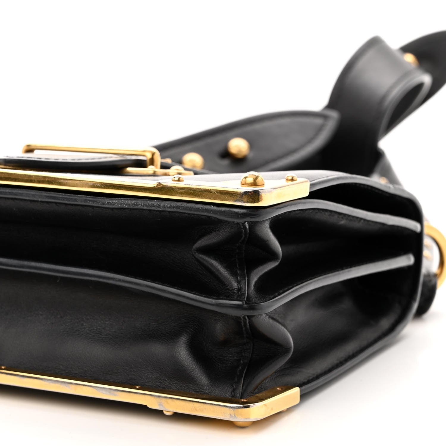 Prada City Calf Saffiano Cahier Bag Black 9 of 9