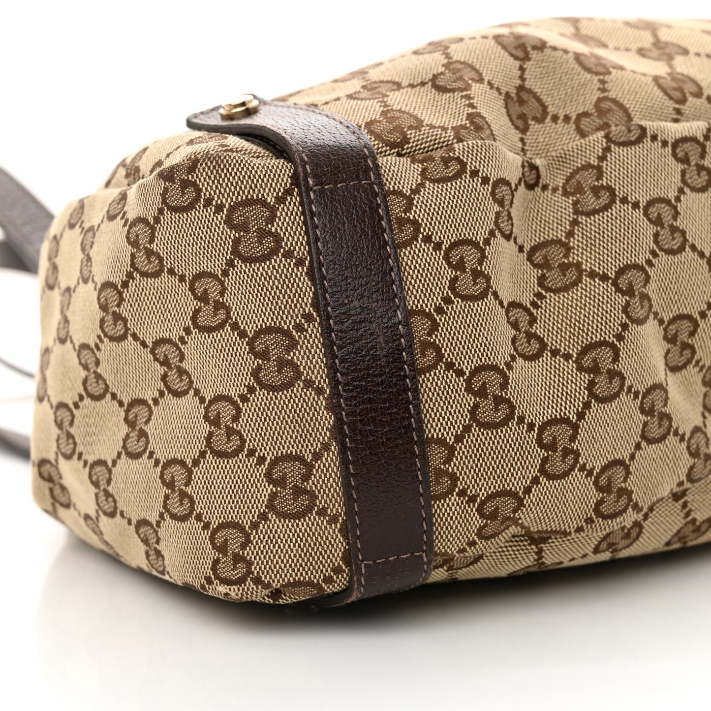 Monogram Medium Abbey Shoulder Bag Dark Brown