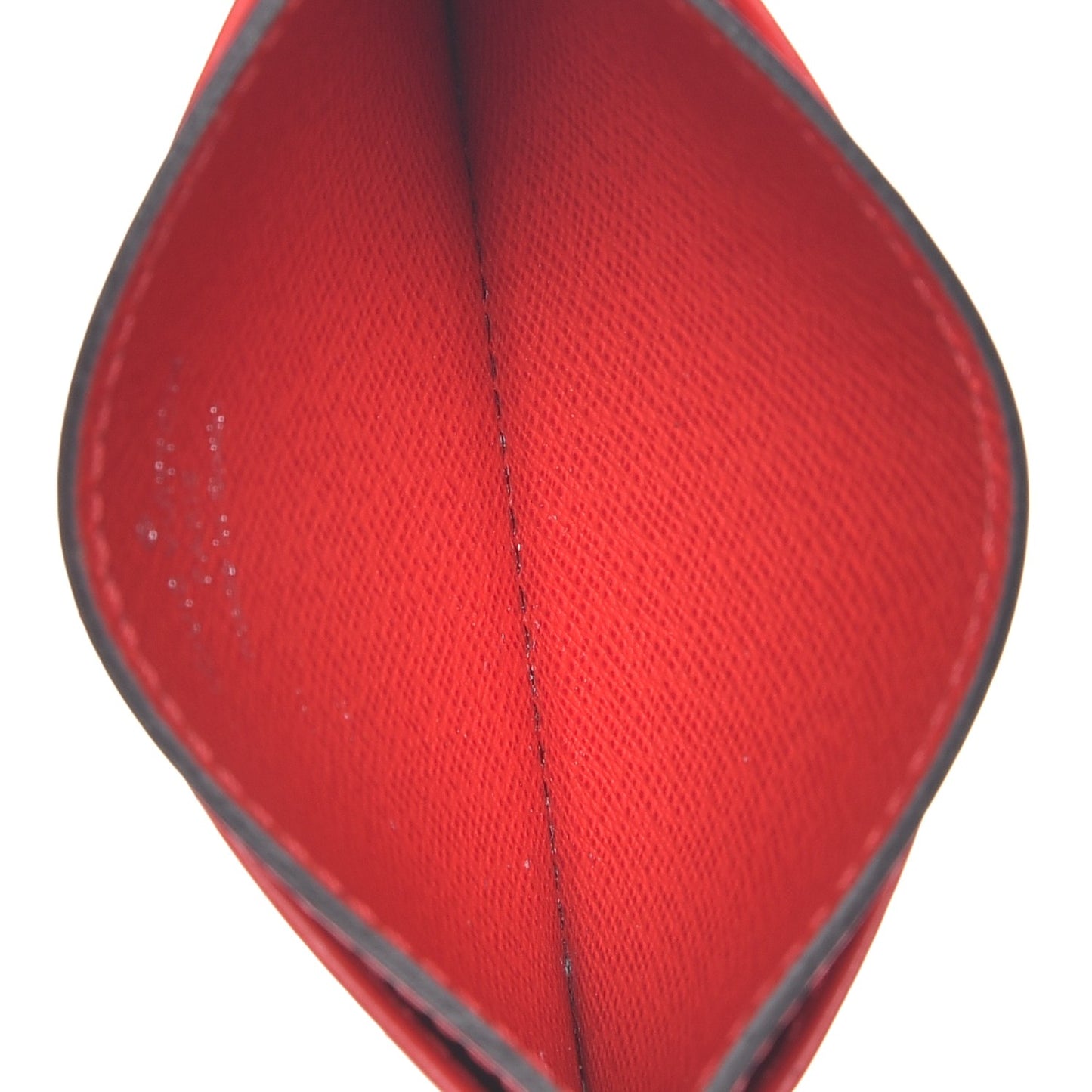 Epi Card Holder Coquelicot