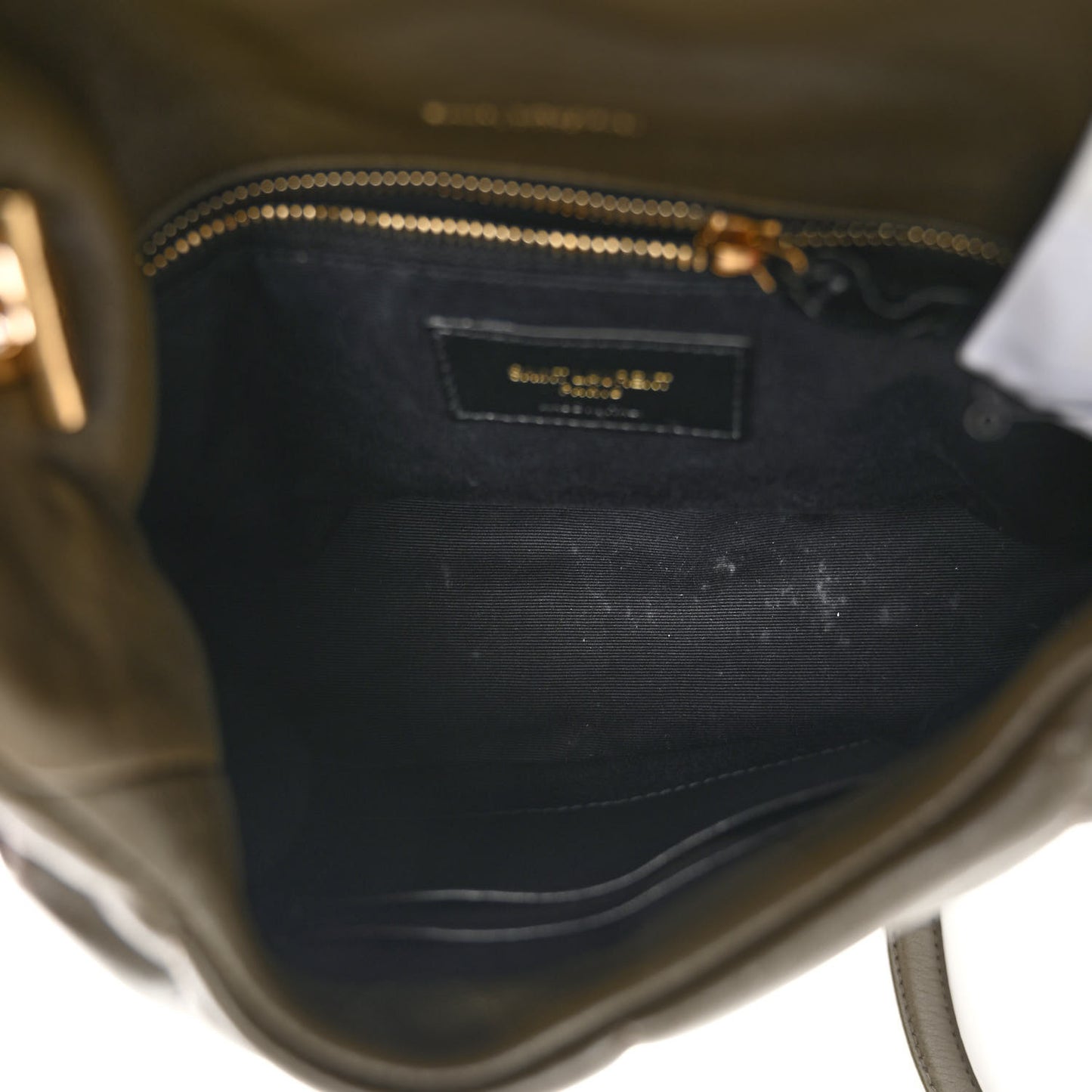 Lambskin Quilted Toy Loulou Puffer Monogram Chain Satchel Seaweed
