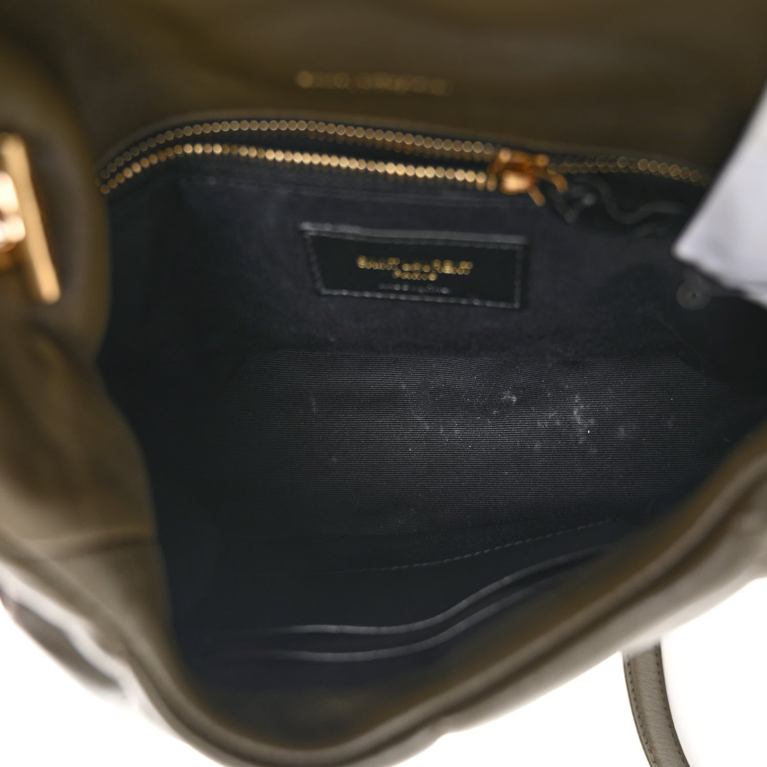 Saint Laurent Lambskin Quilted Toy Loulou Puffer Monogram Chain Satchel Seaweed 5 of 11