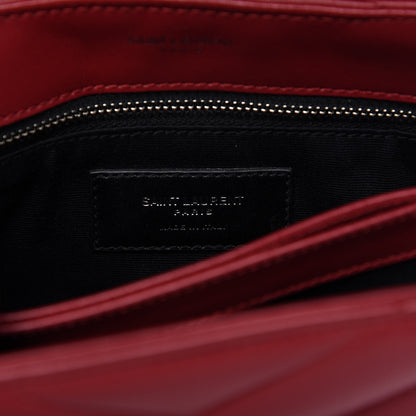 Saint Laurent Calfskin Y Quilted Monogram Toy Loulou Crossbody Bag New Lipstick 8 of 11