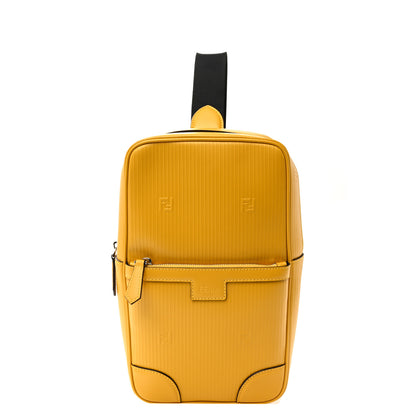 Fendi Vitello Astro Rubber Effect FF 1974 One-Shoulder Travel Backpack Sunflower 1 of 11