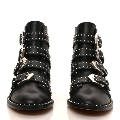 Givenchy Calfskin Studded Prue Buckle Bootie 35.5 Black 2 of 8