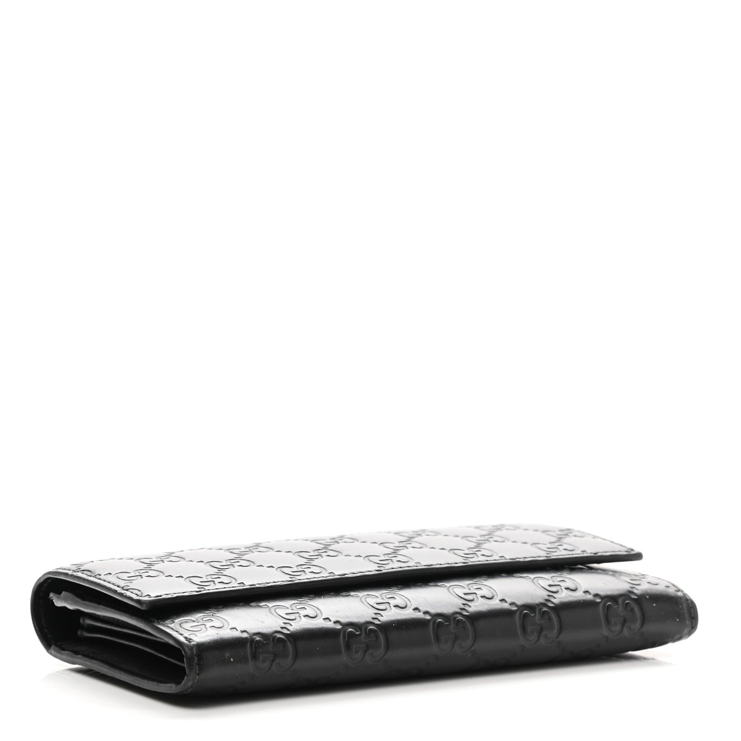 Guccissima Continental Flap Wallet Black