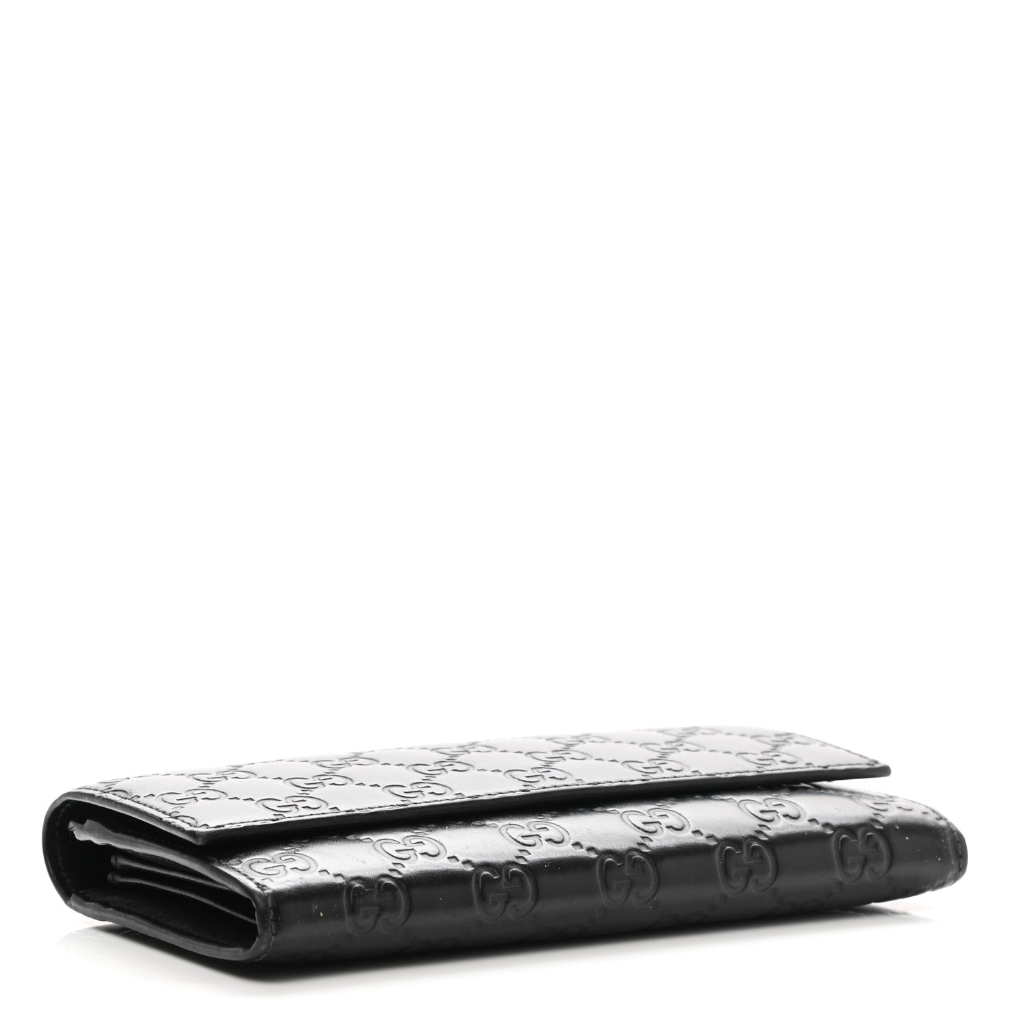 Gucci Guccissima Continental Flap Wallet Black 4 of 8
