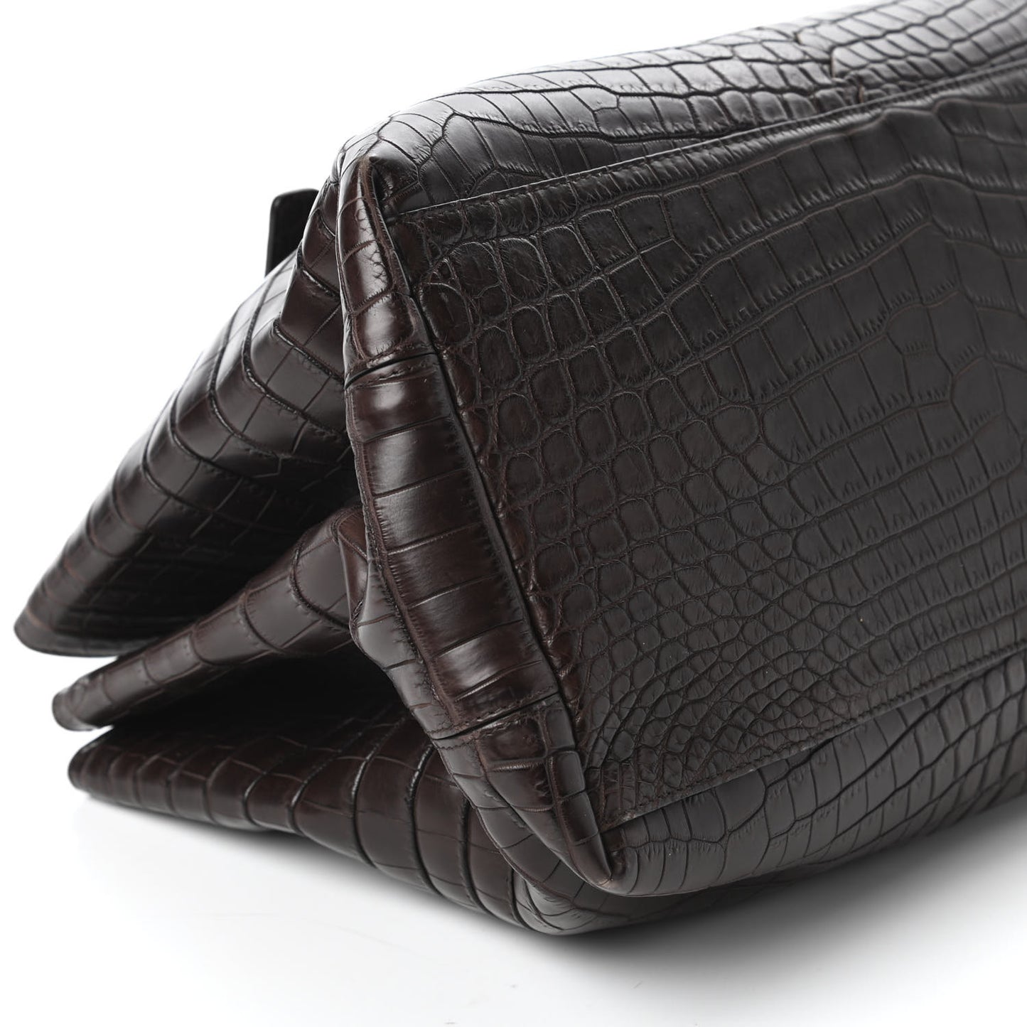Soft Crocodile Fume Medium Roma Tote Edoardo