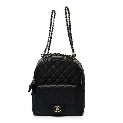 Chanel Caviar Quilted Medium Zip Around Backpack Black 1 of 10