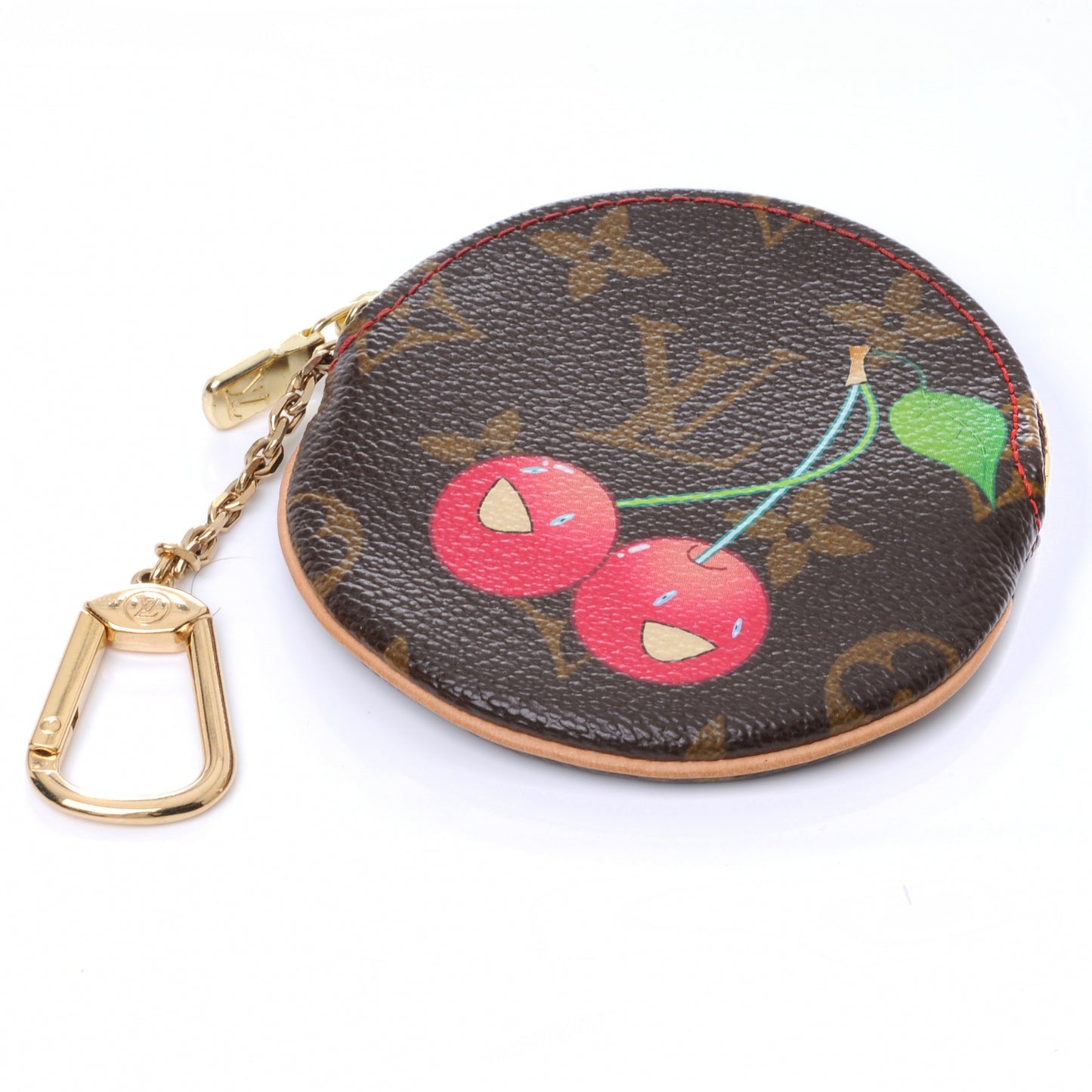 Monogram Cerises Round Coin Purse