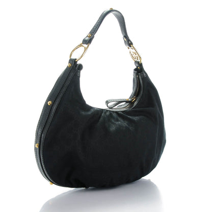 Gucci Monogram Interlocking Medium Hobo Black 3 of 7