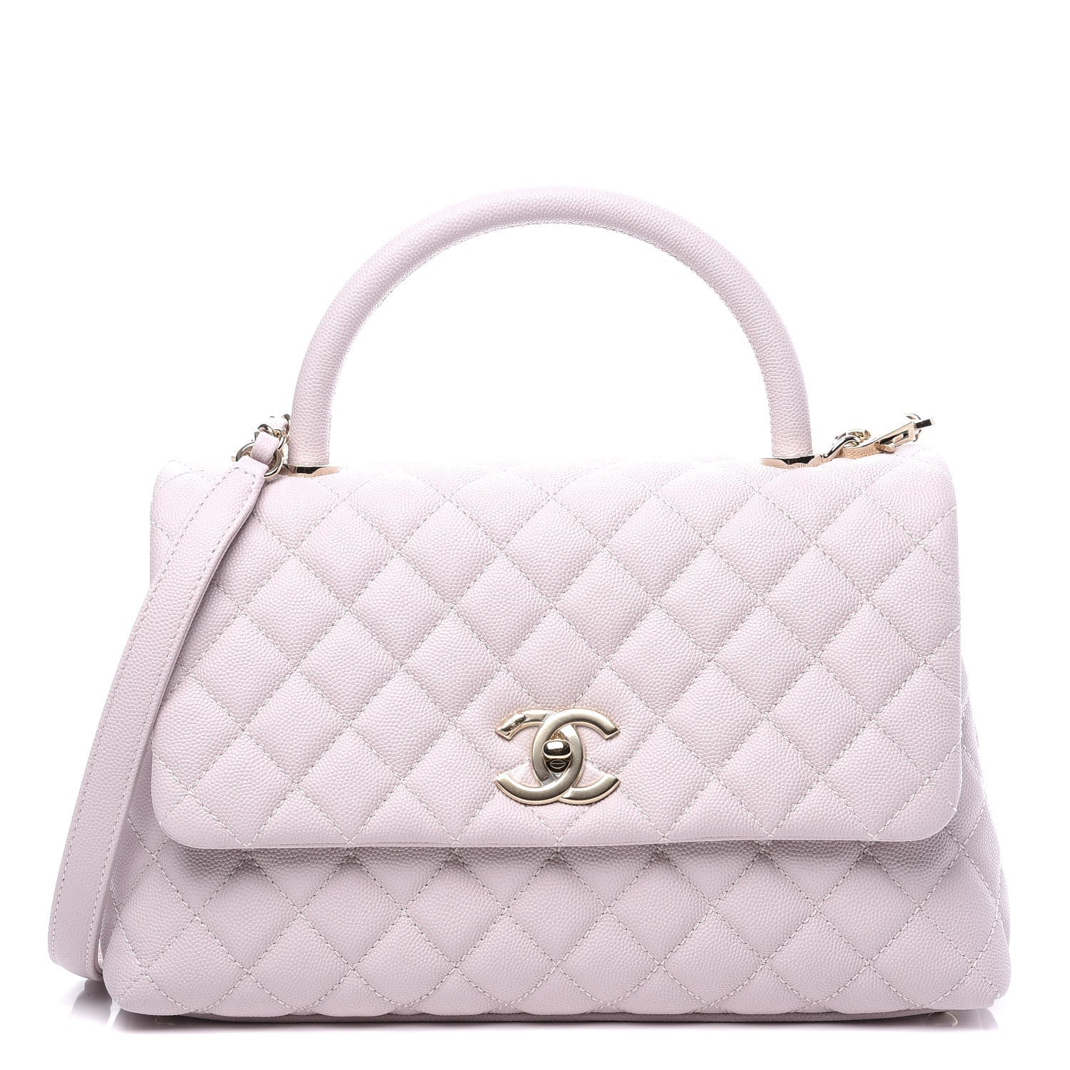 Chanel Caviar Quilted Small Coco Handle Flap Lilas Lilac 1 of 10