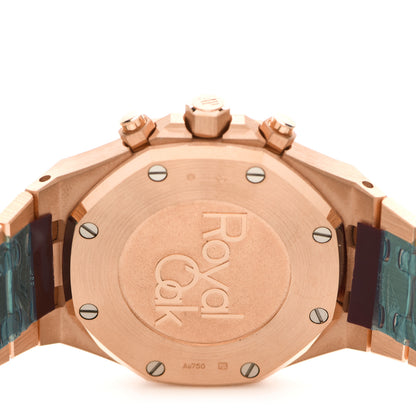 Audemars Piguet 18K Rose Gold 38mm Royal Oak Chronograph Automatic Watch Blue 26715OR.OO.13560R.01 4 of 5