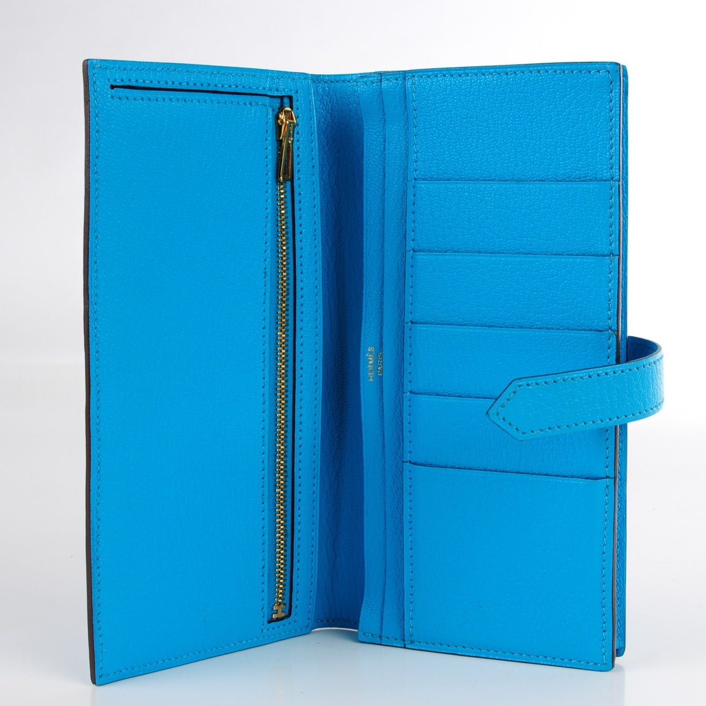 Chevre Mysore Bearn Wallet Bleu Azteque
