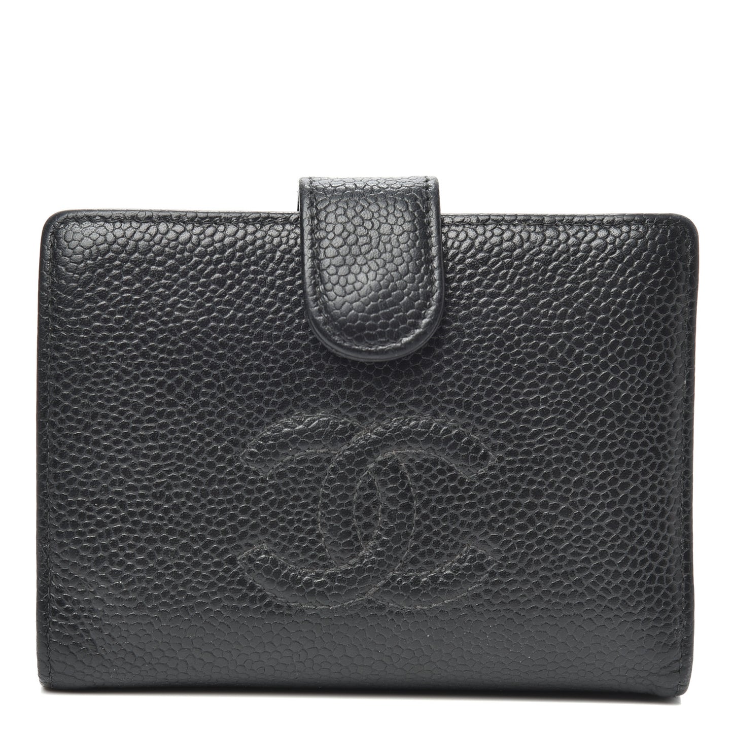 Caviar Timeless CC French Wallet Black